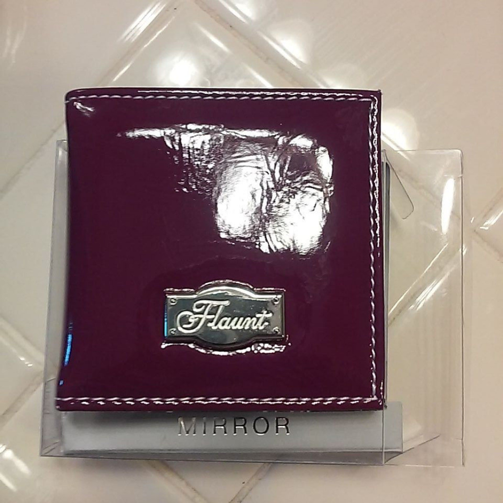 MakeUp Mirror  In Leather Mirror Case